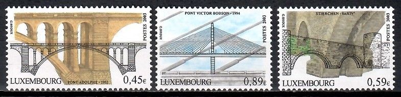 Znaczek Luksemburg 2003 Mi 1604-1606 Czyste **