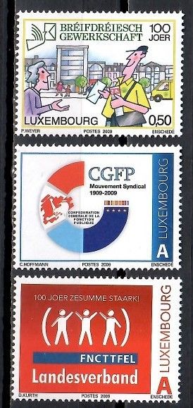 Znaczek Luksemburg 2009 Mi 1821-1823 Czyste **