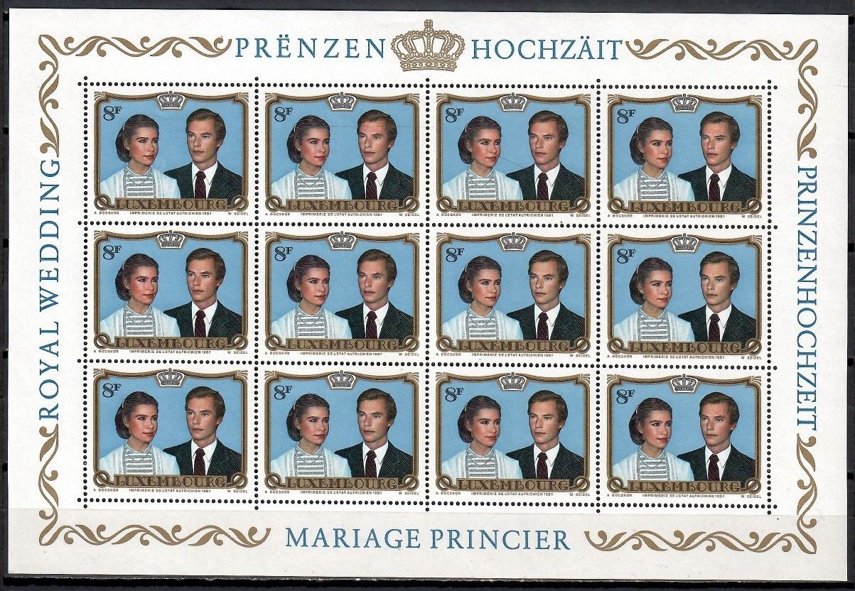 Znaczek Luksemburg 1981 Mi ark 1036 Czyste **