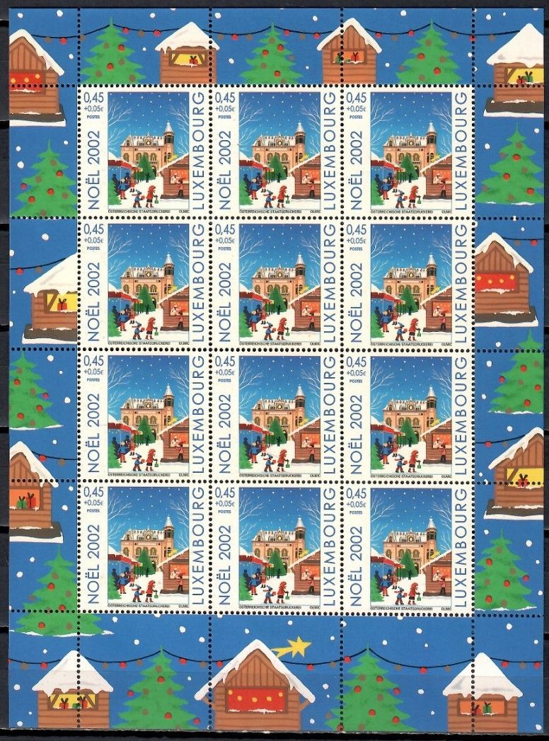 Znaczek Luksemburg 2002 Mi ark 1592 Czyste **