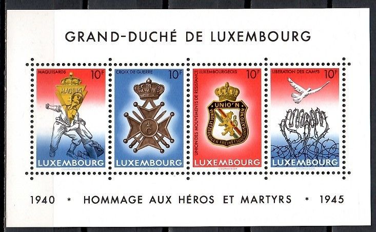 Znaczek Luksemburg 1985 Mi bl 14 Czyste **