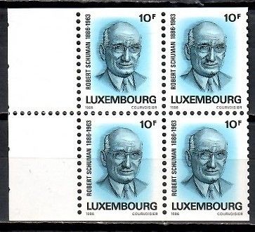 Znaczek Luksemburg 1986 Mi h-blatt 3 Czyste **