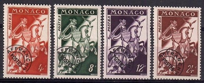 Znaczek Monako 1954 Mi 486-489 Czyste **