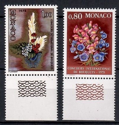Znaczek Monako 1977 Mi 1290-1291 Czyste **