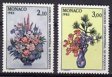 Znaczek Monako 1984 Mi 1664-1665 Czyste **