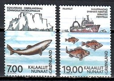 Znaczek Grenlandia 2002 Mi 387-388 Czyste **