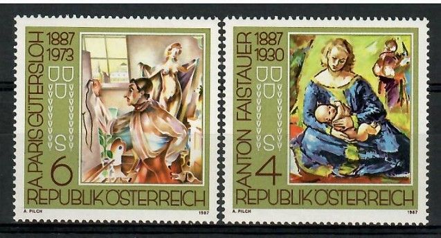 Znaczek Austria 1987 Mi 1874-1875 Czyste **