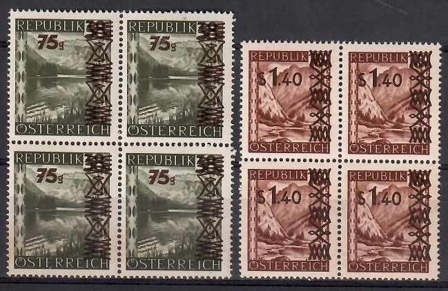 Znaczek Austria 1947 Mi 835-836a Czyste **