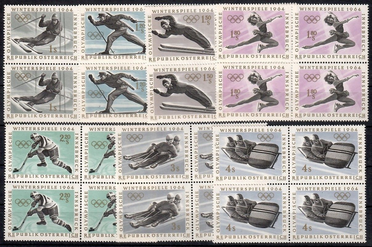 Znaczek Austria 1963 Mi 1136-1142 Czyste **