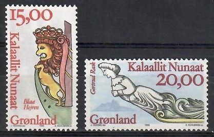 Znaczek Grenlandia 1996 Mi 294-295 Czyste **