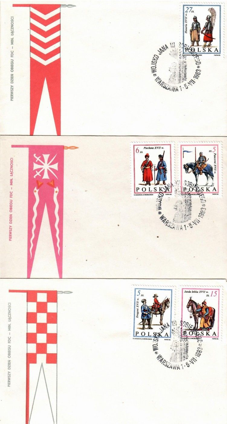 Znaczek Polska 1983 Mi 2870-2874 Fi 2722-2726 FDC