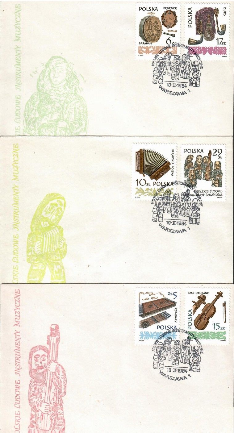 Znaczek Polska 1984 Mi 2899-2904 Fi 2751-2756 FDC