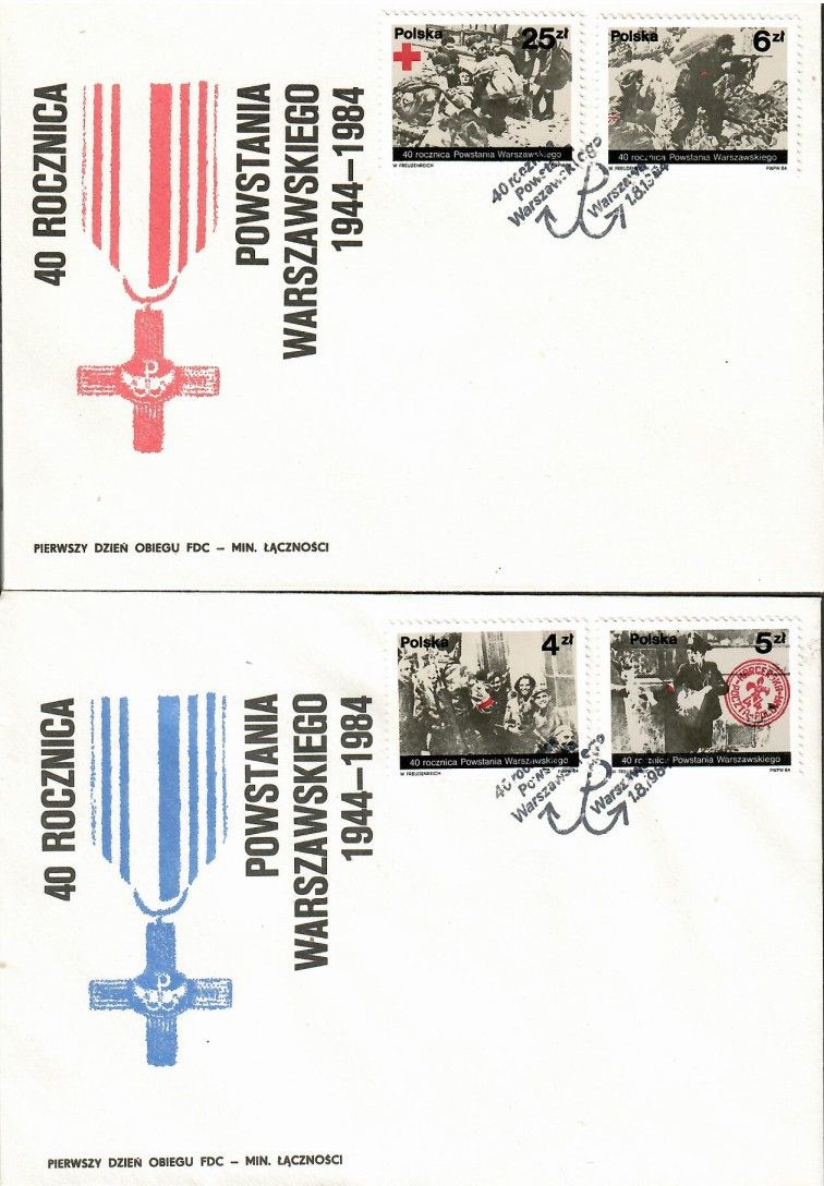 Znaczek Polska 1984 Mi 2930-2933 Fi 2782-2785 FDC