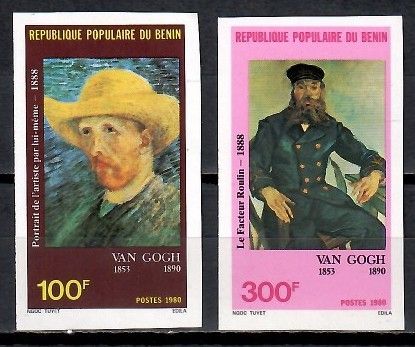 Znaczek Benin 1980 Mi 251-252B Czyste **