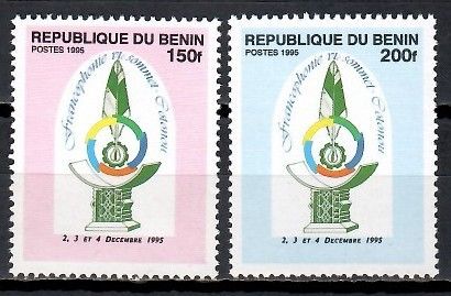 Znaczek Benin 1995 Mi 716-717 Czyste **
