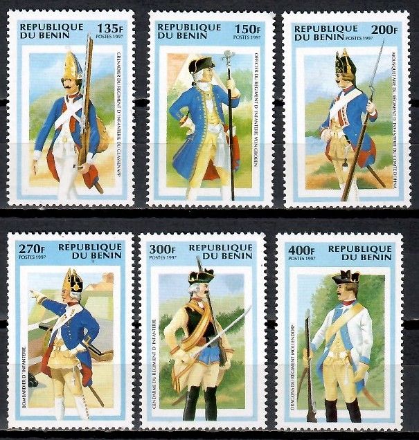 Znaczek Benin 1997 Mi 905-910 Czyste **