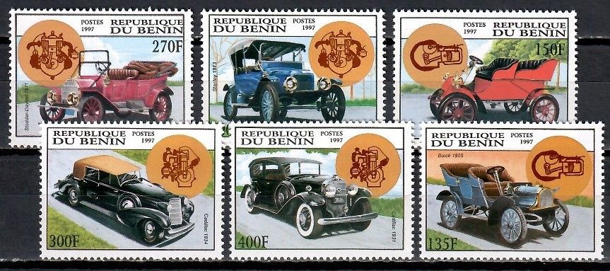 Znaczek Benin 1997 Mi 950-955 Czyste **