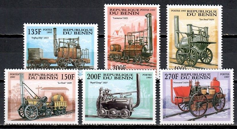 Znaczek Benin 1997 Mi 996-1001 Czyste **