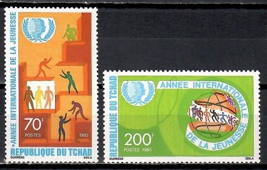 Znaczek Czad 1985 Mi 1108-1109 Czyste **