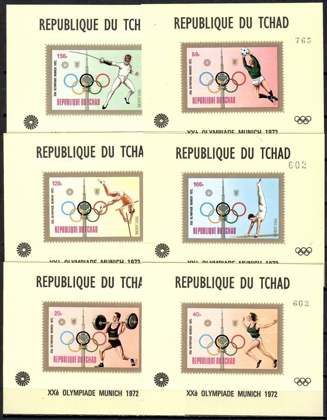 Znaczek Czad 1972 Mi 582-587 Czyste **
