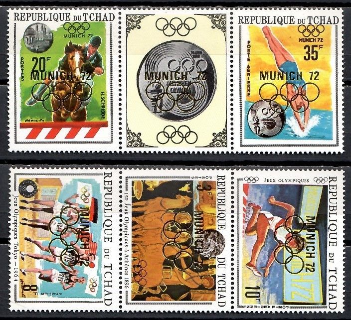 Znaczek Czad 1971 Mi 418-422 Czyste **