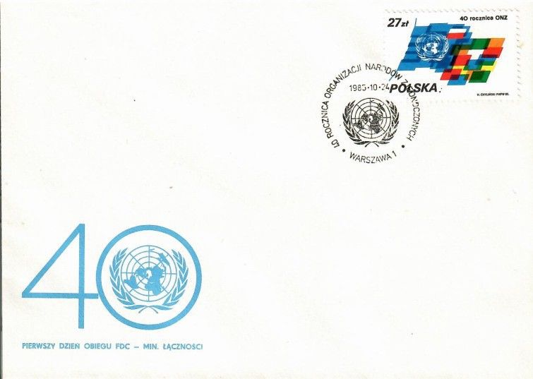 Znaczek Polska 1985 Mi 3004 Fi 2856 FDC