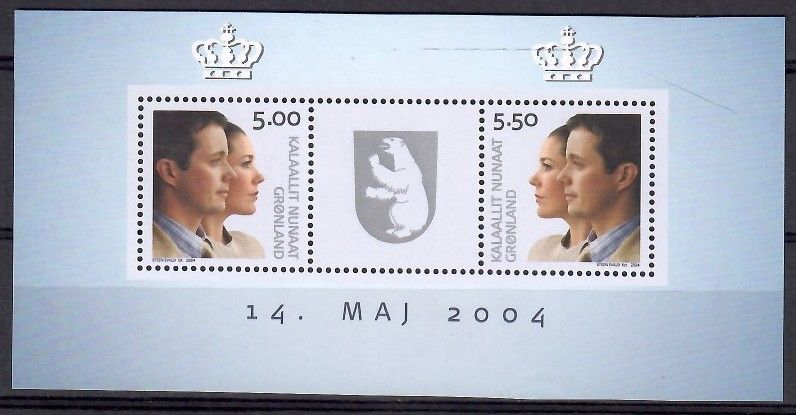 Znaczek Grenlandia 2004 Mi bl 29 Czyste **