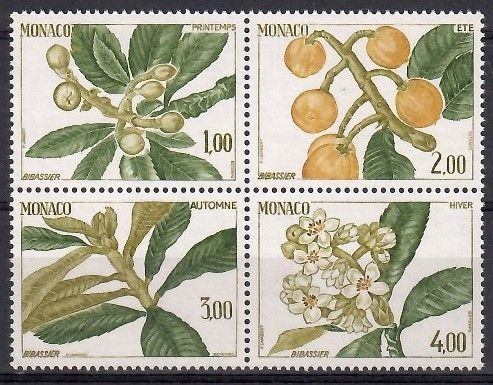 Znaczek Monako 1985 Mi 1689-1692 Czyste **