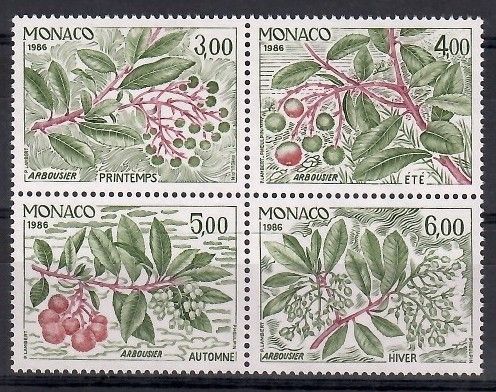 Znaczek Monako 1986 Mi 1782-1785 Czyste **