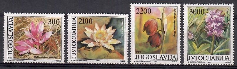 Znaczek Jugosławia 1989 Mi 2333-2336 Czyste **