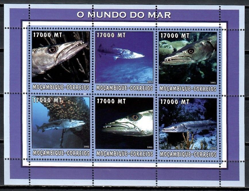 Znaczek Mozambik 2002 Mi ark 2620-2625 Czyste **