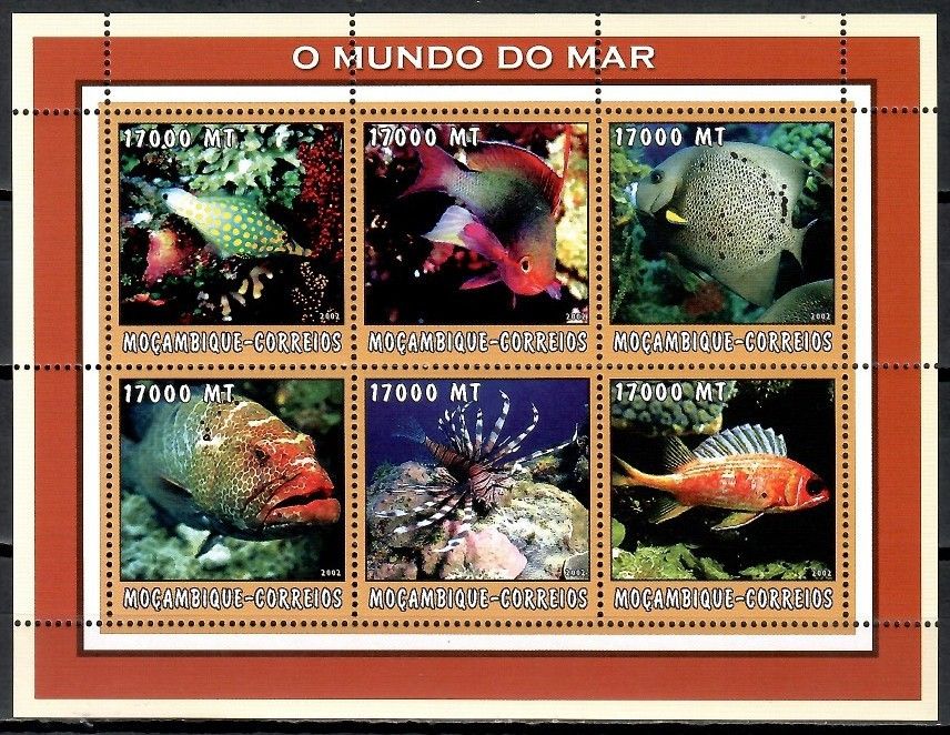 Znaczek Mozambik 2002 Mi ark 2644-2649 Czyste **