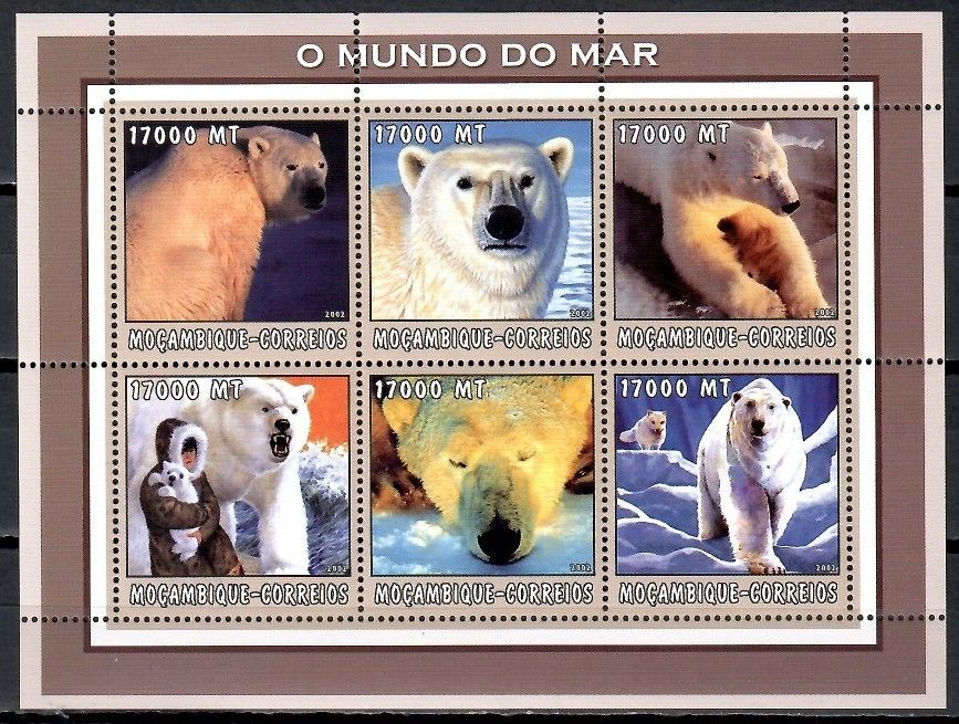 Znaczek Mozambik 2002 Mi ark 2704-2709 Czyste **