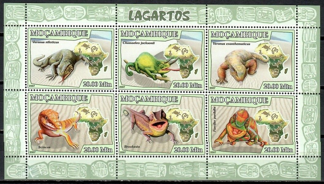 Znaczek Mozambik 2007 Mi ark2992-2996 Czyste **
