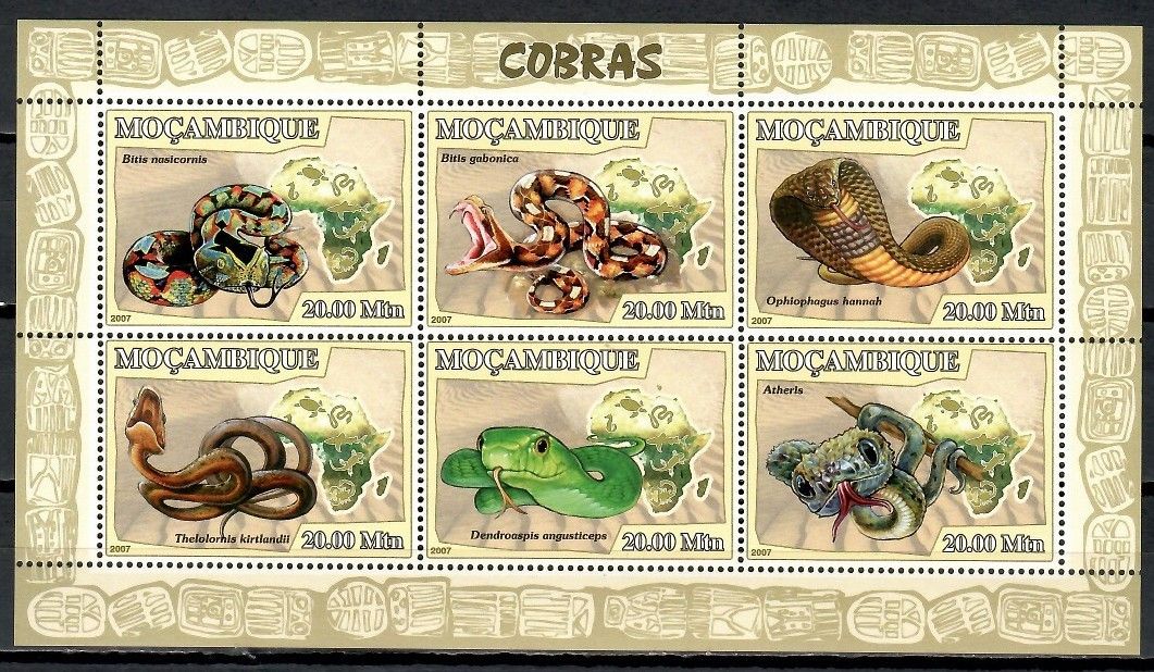 Znaczek Mozambik 2007 Mi ark 2998-3003 Czyste **