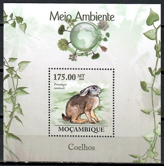 Znaczek Mozambik 2010 Mi bl 301 Czyste **