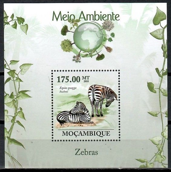 Znaczek Mozambik 2010 Mi bl 297 Czyste **