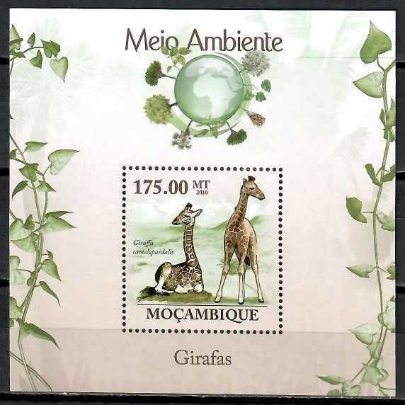 Znaczek Mozambik 2010 Mi bl 298 Czyste **
