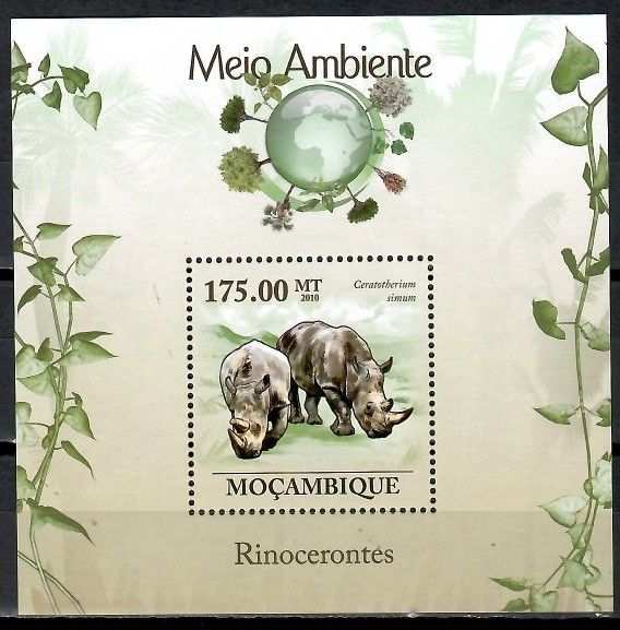 Znaczek Mozambik 2010 Mi bl 307 Czyste **