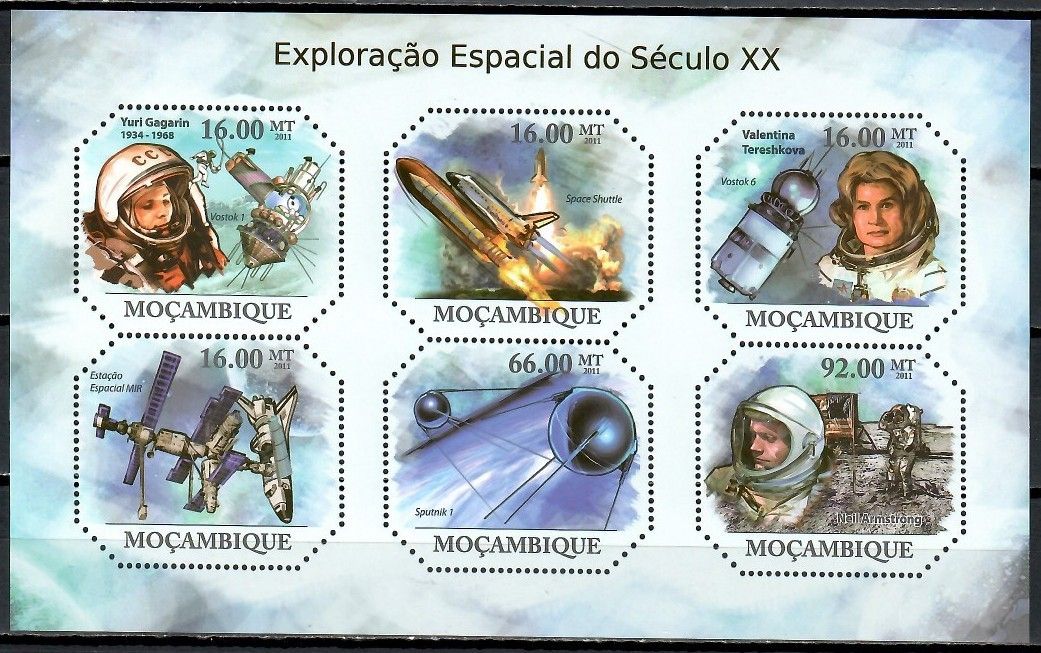Znaczek Mozambik 2011 Mi ark 4805-4810 Czyste **