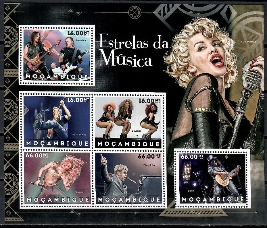 Znaczek Mozambik 2012 Mi ark 6244-6249 Czyste **