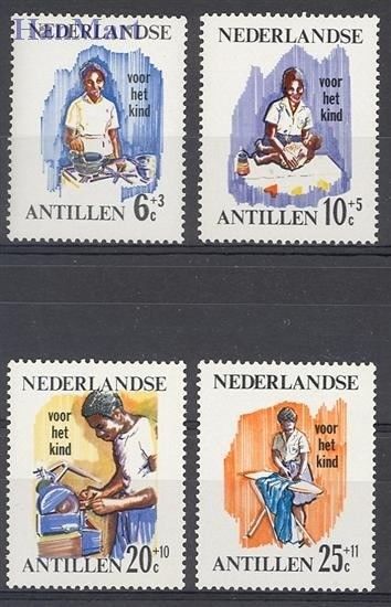 Znaczek Antyle Holenderskie 1966 Mi 170-173 Czyste **