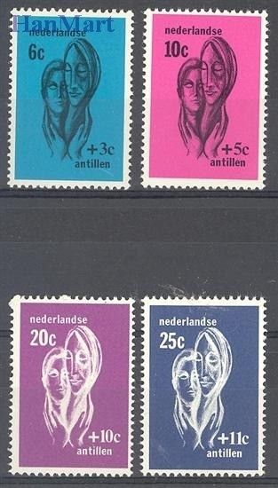 Znaczek Antyle Holenderskie 1967 Mi 179-182 Czyste **