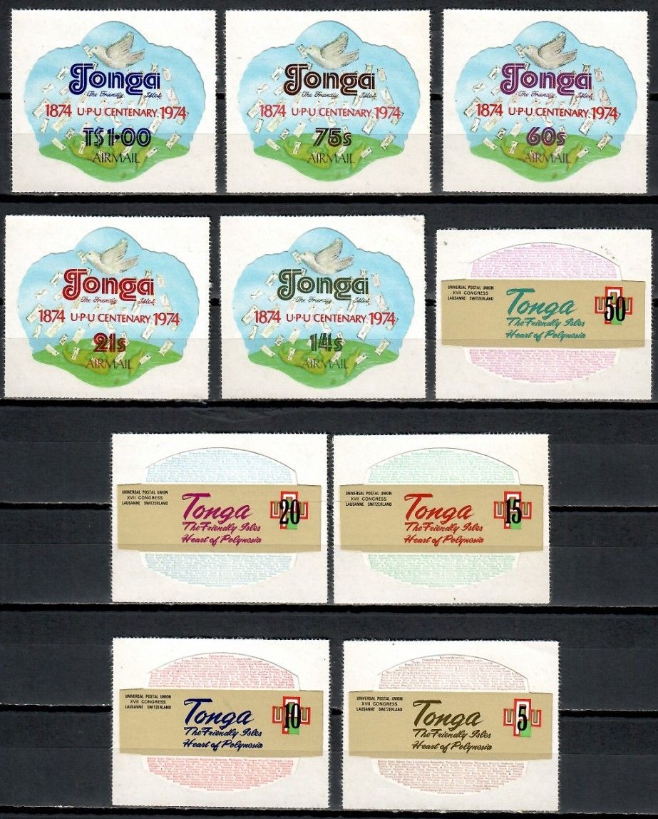 Znaczek Tonga 1974 Mi 489-498 Czyste **
