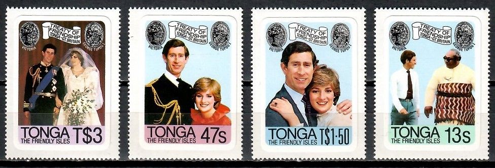 Znaczek Tonga 1981 Mi 786-789 Czyste **