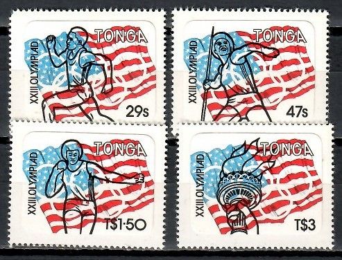 Znaczek Tonga 1984 Mi 890-893 Czyste **
