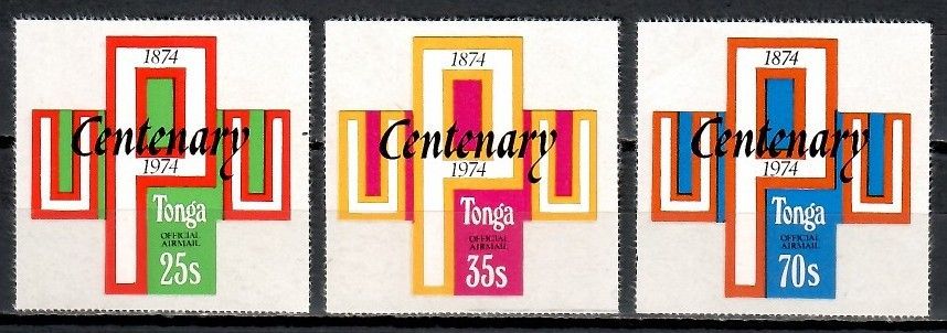 Znaczek Tonga 1974 Mi die 123-125 Czyste **