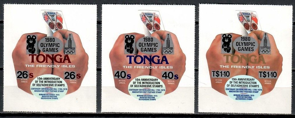 Znaczek Tonga 1980 Mi 212-214 Czyste **