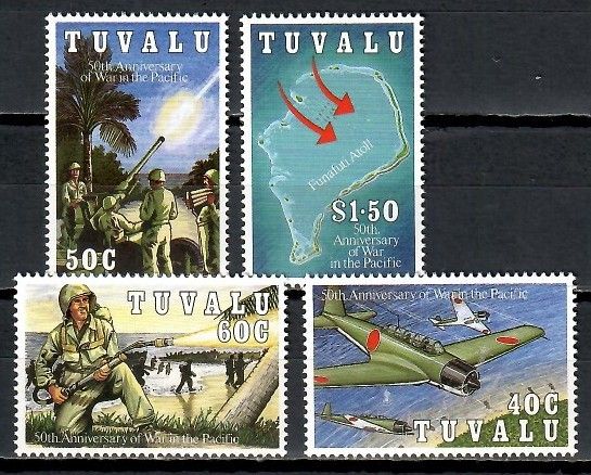 Znaczek Tuvalu 1992 Mi 654-657 Czyste **