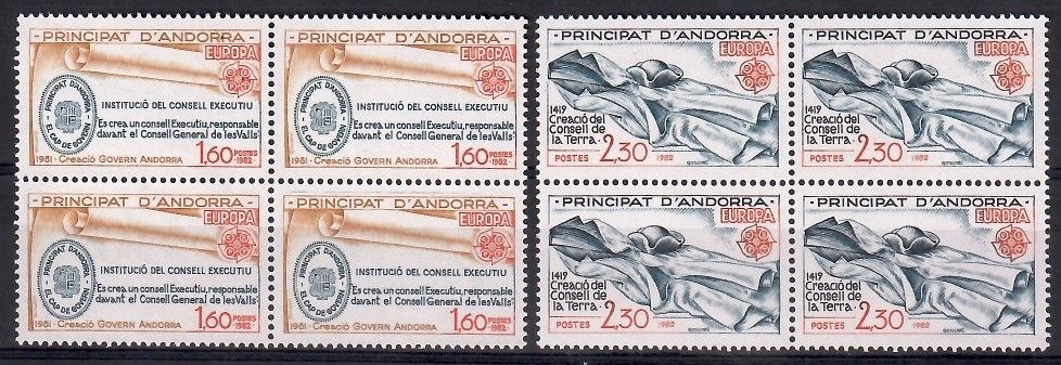 Znaczek Andora (francuska) 1982 Mi 321-322 Czyste **